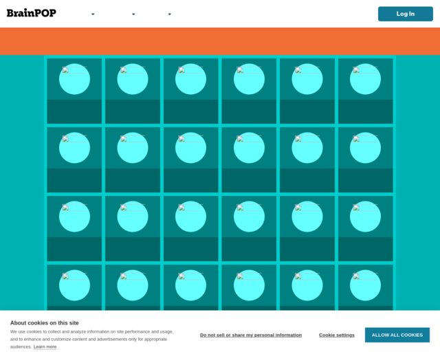Screenshot of the Brain Pop: Weather website