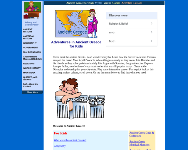 Screenshot of the Mr. Donn website