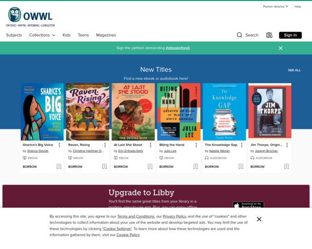 Screenshot of the OWWL2Go website