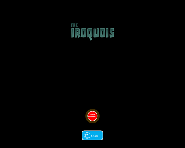 Screenshot of the Iroquois website