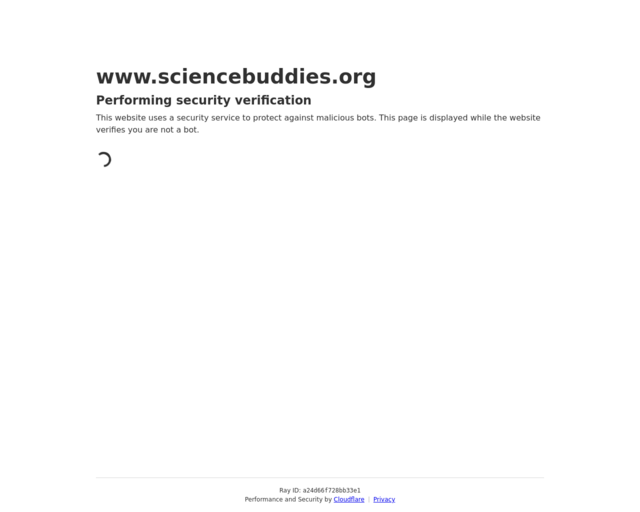 Screenshot of the Science Buddies website