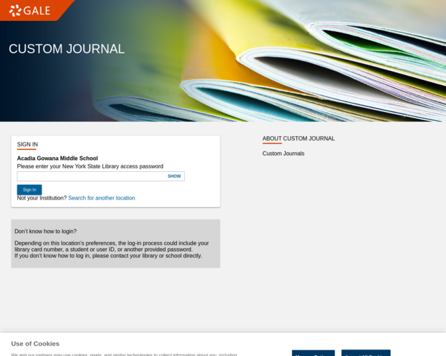 Screenshot of the NY Times website