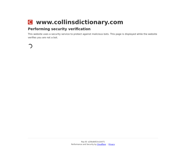 Screenshot of the Collins Dictionary website