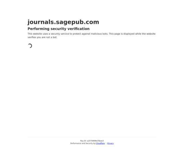 Screenshot of the Sage Journals Open Nursing website