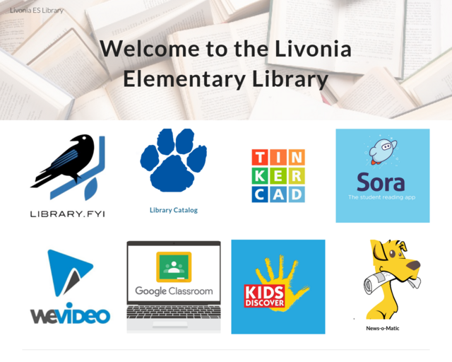 Screenshot of the Our Library Website website