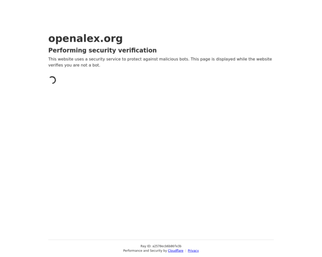 Screenshot of the Open Alex website
