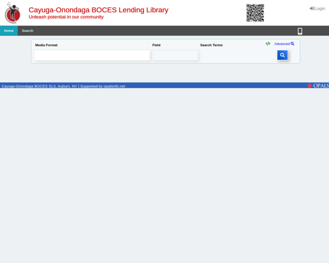 Screenshot of the Lending Library website