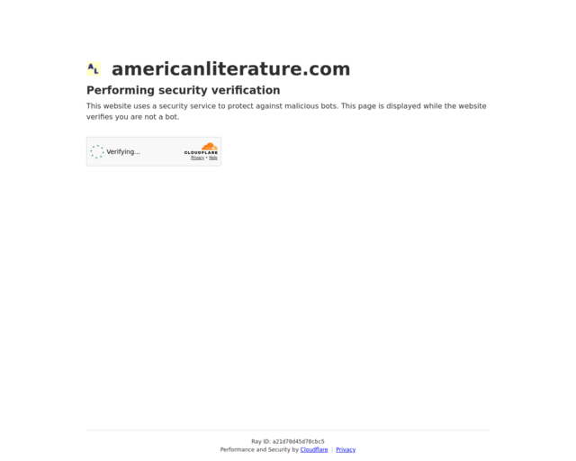 Screenshot of the AmericanLiterature.com website