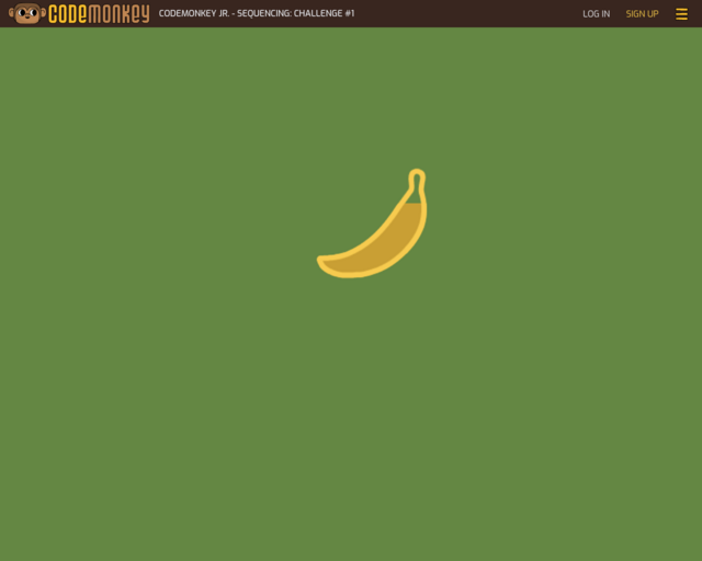 Screenshot of the Code Monkey Jr. website