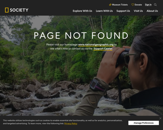 Screenshot of the National Geographic- One Bottle at a Time website
