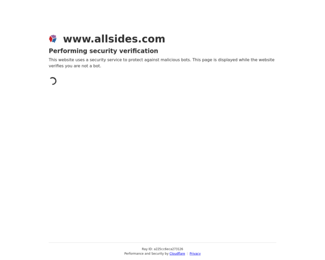Screenshot of the AllSides website