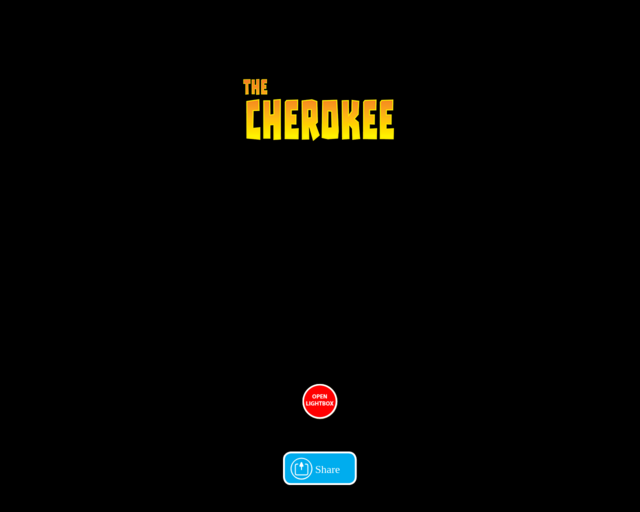 Screenshot of the Cherokee website