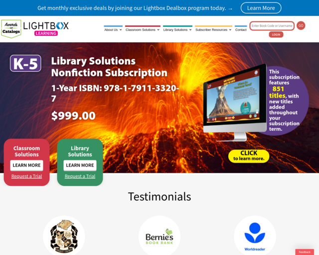 Screenshot of the AV2 Media Kits website