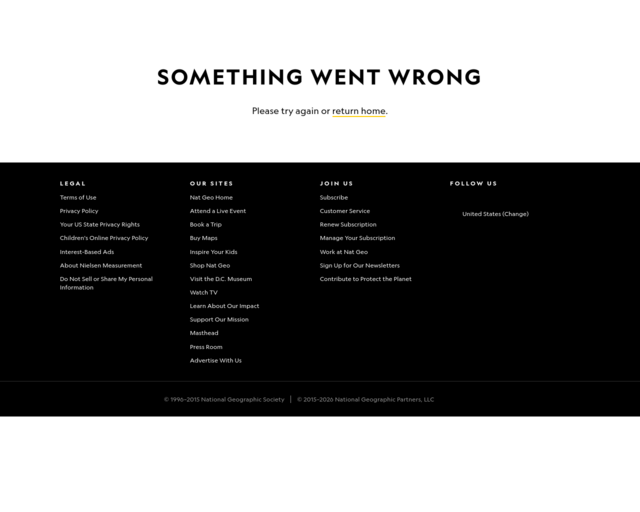 Screenshot of the National Geographic Underground Railroad Site website