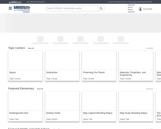 Screenshot of the Learn 360 website
