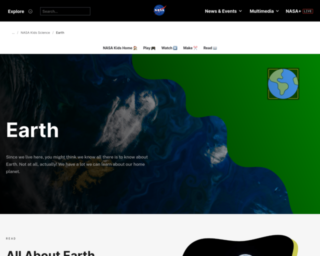 Screenshot of the A Bee is More than a Bug website